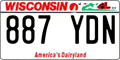 WI license plate 887YDN