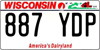 WI license plate 887YDP