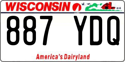 WI license plate 887YDQ