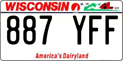 WI license plate 887YFF