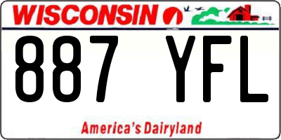 WI license plate 887YFL