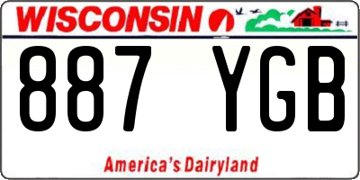 WI license plate 887YGB