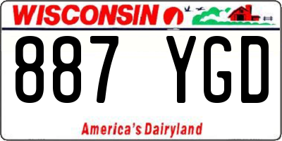 WI license plate 887YGD
