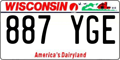 WI license plate 887YGE