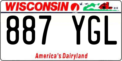 WI license plate 887YGL