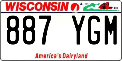 WI license plate 887YGM