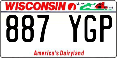 WI license plate 887YGP