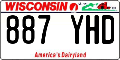 WI license plate 887YHD