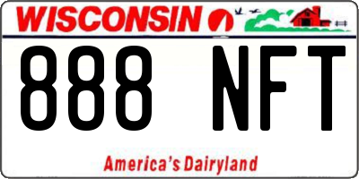 WI license plate 888NFT