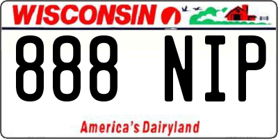 WI license plate 888NIP