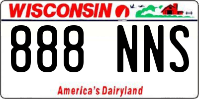 WI license plate 888NNS