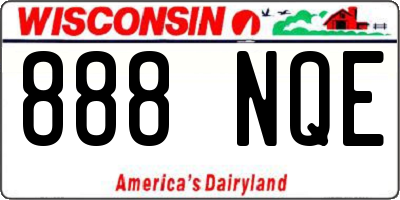 WI license plate 888NQE