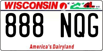 WI license plate 888NQG
