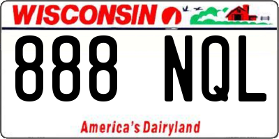 WI license plate 888NQL