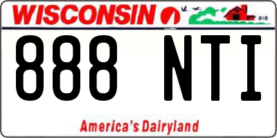 WI license plate 888NTI