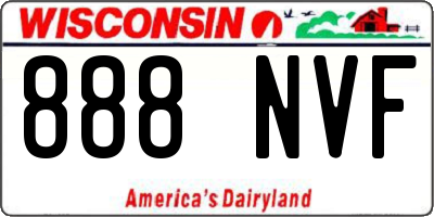 WI license plate 888NVF