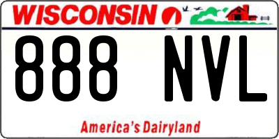 WI license plate 888NVL