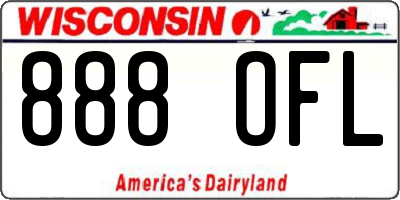 WI license plate 888OFL