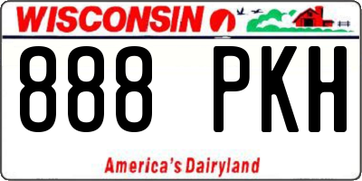 WI license plate 888PKH