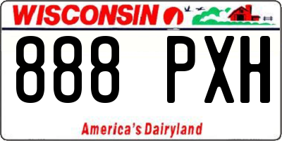 WI license plate 888PXH