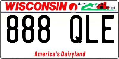 WI license plate 888QLE