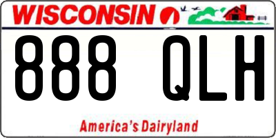 WI license plate 888QLH