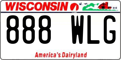 WI license plate 888WLG
