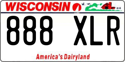 WI license plate 888XLR