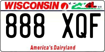 WI license plate 888XQF
