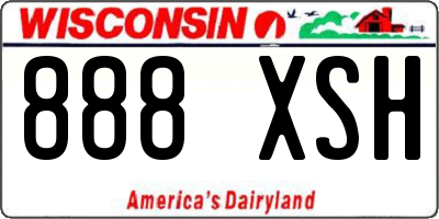 WI license plate 888XSH