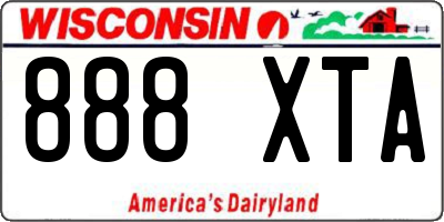 WI license plate 888XTA