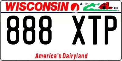 WI license plate 888XTP