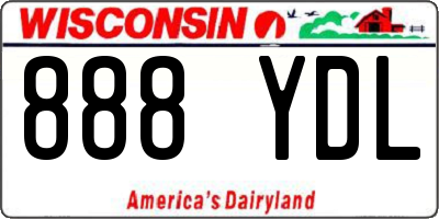 WI license plate 888YDL
