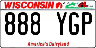 WI license plate 888YGP