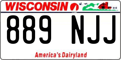 WI license plate 889NJJ