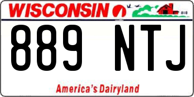 WI license plate 889NTJ