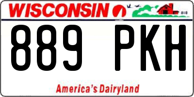 WI license plate 889PKH
