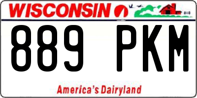 WI license plate 889PKM