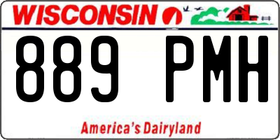WI license plate 889PMH