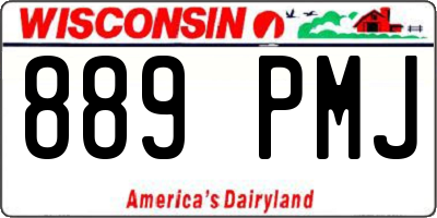WI license plate 889PMJ