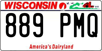 WI license plate 889PMQ