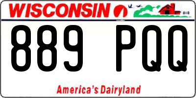 WI license plate 889PQQ