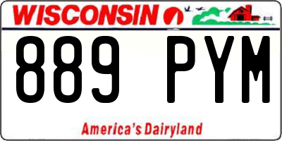 WI license plate 889PYM