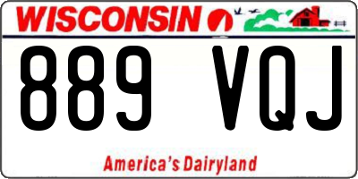WI license plate 889VQJ