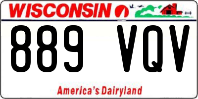 WI license plate 889VQV