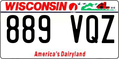 WI license plate 889VQZ