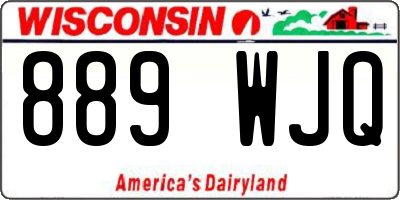 WI license plate 889WJQ