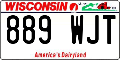 WI license plate 889WJT
