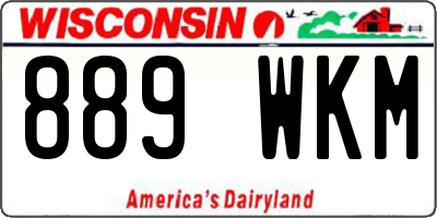 WI license plate 889WKM