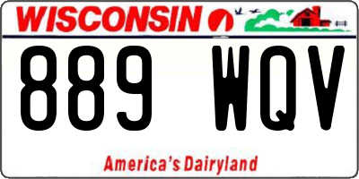 WI license plate 889WQV